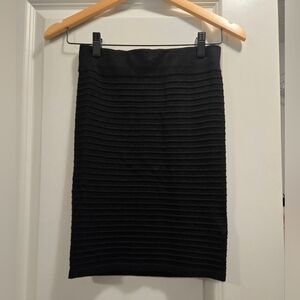 Dynamite Black Textured Bandage Pencil Skirt. Size XS.